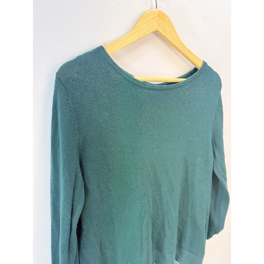 Apt 9 Shirt Women M Black Top Blouse Long Sleeve Ladies - Picture 10 of 11